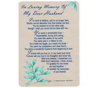 Xpress Yourself Loving Memory Graveside Memorial Card & Holder 5.75 X 4" Relations Friends Etc - My Dear Husband 35010