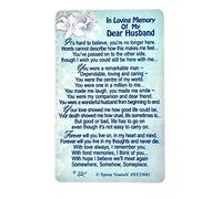 Xpress Yourself Loving Memory Keepsake Card 3.25" x 2" - In Loving Memory Of My Dear Husband XY25043