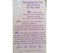 Xpress Yourself Religious Keepsake Cards With Envelopes 3.5"X2" 3 Designs - Remembering You With Prayers A...