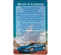 Xpress Yourself Romantic Greeting Card, 'With Love To My Boyfriend' Verse, Valentine's Day and Anniversary Card