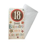 Xpress Yourself Time to Celebrate Age 18th Birthday Luxury Gift Money Wallet Card, White