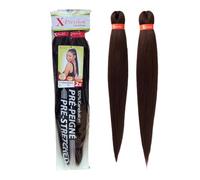 Xpression Pre-Stretched Braiding Hair - 100% Kanekalon, Itch-Free, Lightweight, Hot Water Set, 46" - 160g. (XP_PS_33)