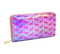 Xpressions Zip Around Purse - Unicorn - Pattern Women's Purse Gift for Her Women's Leather Wallet