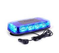 Xprite 72LED Rooftop Mini Strobe Light Bar Magnetic Mount Emergency Warning Caution Flashing Beacon Lights for Construction Vehicles Snow Plow Trucks Volunteer Firefighter Police Cars Blue