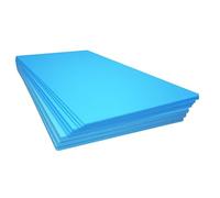 XPS Foam Insulation Boards 1200 x 600 x 6mm - QTY-11 - Coverage 7.92m2 - Electric and Water Underfloor Heating Tile Laminate Underlay Thermal Extruded Polystyrene Insulation Sheets