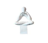 XPSHP25112 Cabinet Decorations Minimally Creative Portrait Ornaments Abstract Art Sculptures Home Wine Cabinet Artworks(White)