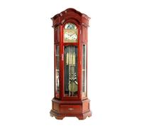 XPSHP25112 Grandfather Clock Wall Clock Wooden Mantel Clock, Vintage Unique Silent Imitation Mechanical Gear Home Decor Bedroom Ornaments with Pure Copper Inner Frame,Home Decor Gift