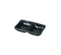 XPSHP25112 Salad Bowl Porcelain Dipping Bowls, 2 Compartment Sauce Bowls Mini Condiment Bowls for Sauce Snack