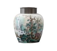 XPSHP25112 tea caddy Large Capacity Ceramic Tea Canister Tea Table Candy Coffee Storage Jar Bulk Tea Canisters(Small)