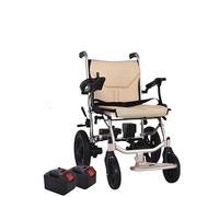 XPSSJUM Folding Electric Wheelchairs, 14KG Lightweight Lntelligent Folding Carry Adult Electric Wheelchairs, Power for Disabled with Joystick with Powerful Motors and 2 pcs Mobile Lithium Battery