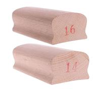 Xptieeck 2 Piece Radius Sanding Blocks for Acoustic Guitar Bass Fret Leveling Fingerboard Luthier Tool (14&16)