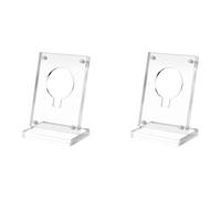 Xptieeck 2X Acrylic Guitar Pick Display Case Clear Guitar Pick Stand Holder Coin Collectible Guitar Pick Display Easel