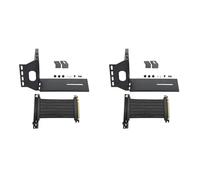 Xptieeck 2X GPU Stand Image Card Vertical Holder with PCI Express Extension Cable Fixed GPU PCI-E Built-in Vertical Bracket
