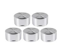 Xptieeck 5 Pcs Metal Gas Stove Knobs 8mm Cooker Control Range Oven Knob Burner Knob Gas Hob Switch Replacement Accessories