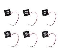 Xptieeck 6X DC 12V 0.1A 2 Pin PC Case CPU Cooler Cooling Fan 40mm X 40mm X 10mm