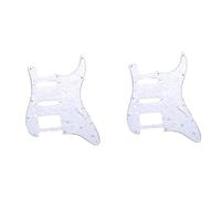 Xptieeck Guitar Accessories Electric Guitar Pickguard Front Cover Electric Guitar Pickguard White Pearl