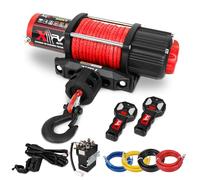 XPV AUTO 5500 lb. Winch Electric Winch Synthetic Rope 12V