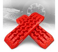 XPV AUTO New Recovery Traction Tracks Tire Ladder for Sand Snow Mud 4WD Recovery Traction Tracks Mat for 4X4 Offroad Sand Snow Mud Track Tire Ladder (Red)