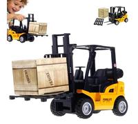 Xpwghap Forklift Toy - Alloy Forklift Construction Toy for Kids 3 Years and Up, Liftable Design & Pull-Back Function, Educational Engineering Vehicle Model, Emulate Transportation(A)