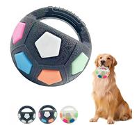 Xpwghap the mellow dog calming ball,interactive toss and fetch play,dog ball with handle,mellow dog calming,Squeaky Floating,Indestructible High Bounce Puppy Toy for Training,Outoor Games-B