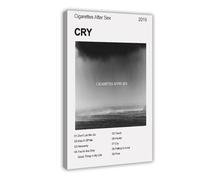 XPWZUDWOE Cry Cigarettes After Sex Album Canvas Poster Wall Art Decor Print Picture Paintings for Living Room Bedroom Decoration 20x30inch(50x75cm)
