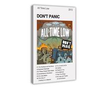 XPWZUDWOE Don't Panic All Time Low Album Canvas Poster Bedroom Decor Landscape Office Room Decor Gift 12x18inch(30x45cm)