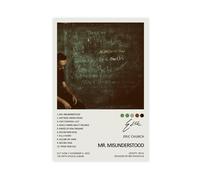 XPWZUDWOE Eric Church Mr. Misunderstood Album Cover Canvas Poster Bedroom Decor Landscape Office Room Decor Gift 24x36inch(60x90cm)