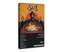 XPWZUDWOE Ghost Infestissumam Album Cover Canvas Poster Bedroom Decor Landscape Office Room Decor Gift 24x36inch(60x90cm)