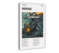 XPWZUDWOE Heroes Sabaton Album Canvas Poster Bedroom Decor Landscape Office Room Decor Gift 12x18inch(30x45cm)