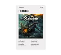 XPWZUDWOE Heroes Sabaton Album Canvas Poster Bedroom Decor Landscape Office Room Decor Gift 20x30inch(50x75cm)