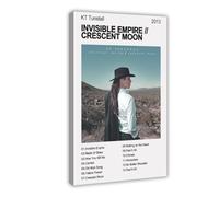 XPWZUDWOE KT Tunstall Album Invisible Empire Crescent Moon Canvas Poster Bedroom Decor Landscape Office Room Decor Gift 24x36inch(60x90cm)