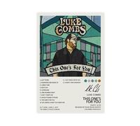 XPWZUDWOE Luke Combs This One's for You Album Cover Canvas Poster Bedroom Decor Landscape Office Room Decor Gift 20x30inch(50x75cm)