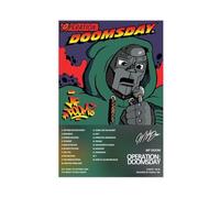 XPWZUDWOE MF Doom Operation：Doomsday Music Album Cover Canvas Poster Bedroom Decor Landscape Office Room Decor Gift 12x18inch(30x45cm)