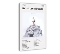 XPWZUDWOE RAYE ALBYM My 21st Century Blues Canvas Poster Bedroom Decor Landscape Office Room Decor Gift 24x36inch(60x90cm)