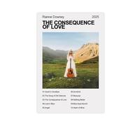 XPWZUDWOE RIANNE DOWNEY The Consequence of Love Album Canvas Poster Wall Art Decor Print Picture Paintings for Living Room Bedroom Decoration 12x18inch(30x45cm)