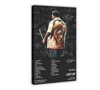 XPWZUDWOE Rod Wave Last Lap Album Cover Canvas Poster Wall Art Decor Print Picture Paintings for Living Room Bedroom Decoration 20x30inch(50x75cm)
