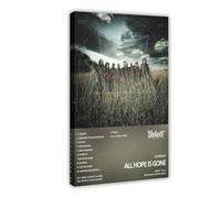 XPWZUDWOE Slipknot All Hope Is Gone Album Cover Canvas Poster Wall Art Decor Print Picture Paintings for Living Room Bedroom Decoration 20x30inch(50x75cm)