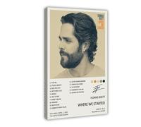 XPWZUDWOE Thomas Rhett Where We Started Album Cover Canvas Poster Bedroom Decor Landscape Office Room Decor Gift 24x36inch(60x90cm)