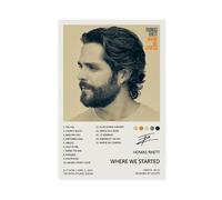 XPWZUDWOE Thomas Rhett Where We Started Album Cover Canvas Poster Bedroom Decor Landscape Office Room Decor Gift 20x30inch(50x75cm)