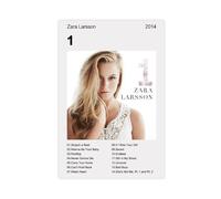 XPWZUDWOE Zara Larsson 1 Album Canvas Poster Bedroom Decor Landscape Office Room Decor Gift 16x24inch(40x60cm)