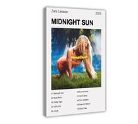 XPWZUDWOE Zara Larsson Midnight Sun Album Canvas Poster Wall Art Decor Print Picture Paintings for Living Room Bedroom Decoration 12x18inch(30x45cm)