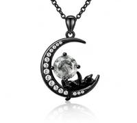 XPYPZP Rose/Black Cat Gothic Necklace for Women Black Gold Halloween Gifts Rose Flower Pendant Goth Cat Jewelry Christmas Halloween Birthday Gift for Mom Wife Her Girlfriend Sister