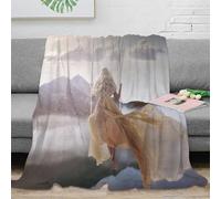 XPZABCDEG Ethereal Fairy 3D Printed Blanket Microfiber Decor Fantasy Horse Throw Blanket Soft for Sofa Bedroom Adults 40x50inch(100x130cm)