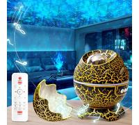 XQBX Dinosaur Egg Galaxy Projector Glow in The Dark Stars for Ceiling Room Decor Aesthetic led Lights for Bedroom Mothers Day Gifts Disco Ball Decor Ceiling Light Fixture Autism Sensory Products