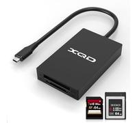 XQD Card Reader USB C XQD/SD Reader Dual Slot Memory Card Reader 5Gpbs Super Speed Support Sony G/M Series, Lexar 2933x/1400x USB Mark XQD Card,SD Card for Windows/Mac OS,Type C XQD Card Reader