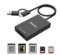XQD SD Card Reader, USB 3.0 High-Speed Dual Slots XQD SD Memory Card Reader Adapter [USBA/USB-C] Compatible with Sony G/M Series、USB Mark XQD Card for Windows XP/Mac OS/Chrome OS/Linux,etc