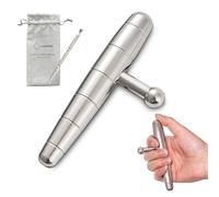 XQDUPDA T-Bar Stainless Steel Manual Deep Tissue Massage Tool - Effective Pain Relief for Full-Body Fascial Relaxation and Targeting Trigger Points - Ideal for Sports Massage Therapy