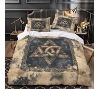 XQGASOEBN 3D Design Printed 3 Pieces Bedding Set Home Decor Hidden Zipper Ultra Celtic Knot Duvet Cover Durable Easy Care for Teenagers,Children,Boys Ancient Symbol Comforter Cover Double（200x200cm）