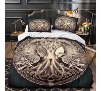 XQGASOEBN 3D Print 3 Pieces Bedding Set Room Decor Zipper Ultra Soft Celtic Tree Comforter Cover Durable Easy Care for Children,Teens,Women mythical Quilt Cover Super king（260x220cm）
