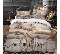 XQGASOEBN 3D Printed 3-Piece Bedding Set Home Decor Hidden Zipper Extra Soft Christian Faith Quilt Cover Breathable Wrinkle-Resistant for Adults,Boys,Teens spiritual Calm Duvet Cover King（220x240cm）